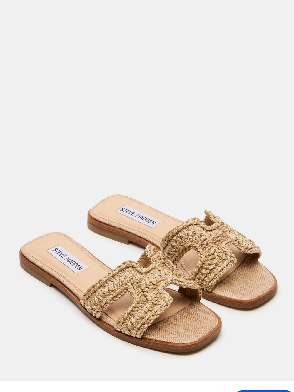 Steve Madden Haydn Crochet Rafia Sandals